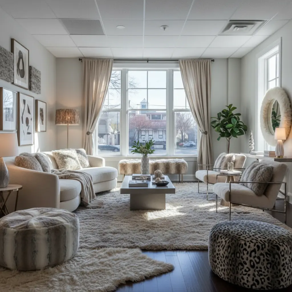 faux-fur room design